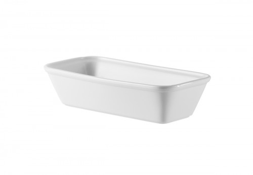 Plat buffet porcelaine vitrifiée blanc 25x12x6,2 cm 1 L Counter Serve Churchill
