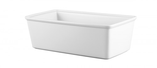 Plat buffet porcelaine vitrifiée blanc 34x20x11,5 cm 4 L Counter Serve Churchill