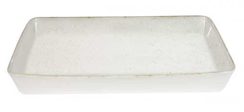 Plat GN1/1 porcelaine vitrifiée barley white 53x32,5x6,2 cm 6 L Stonecast Hints Churchill