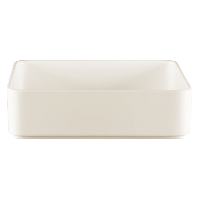 Assiette creuse carré blanc porcelaine 24x24 cm Fractal Rak