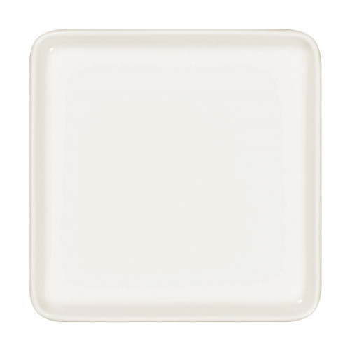 Assiette plate carré blanc porcelaine 16x16 cm Fractal Rak