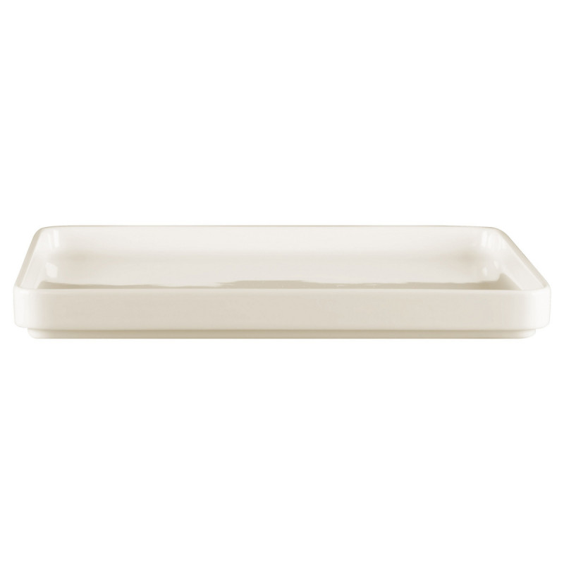 Assiette plate carré blanc porcelaine 24x24 cm Fractal Rak