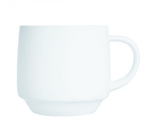 Tasse avec anses rond blanc verre opal 25 cl Ø 10,6 cm Intensity Baril Arcoroc