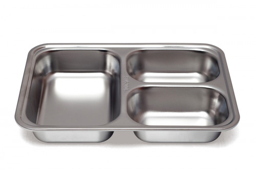 Plateau à compartiments inox 24x17 cm Inox Plastorex