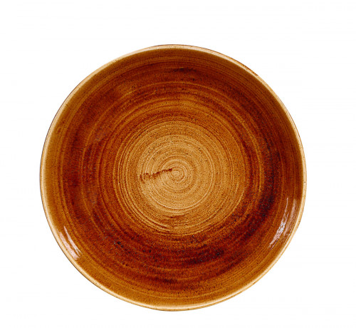 Assiette creuse rond Vintage Copper porcelaine vitrifiée Ø 24,8 cm Stonecast Patina Churchill