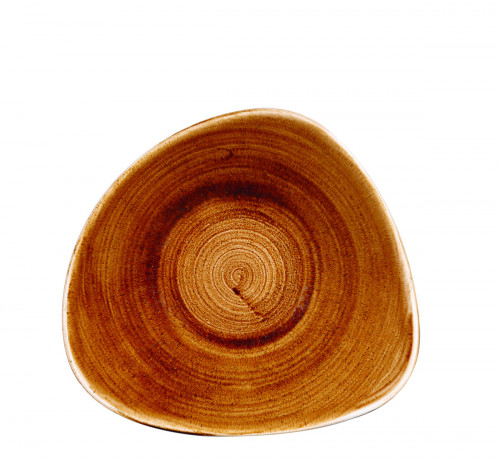 Bol triangulaire Vintage Copper porcelaine vitrifiée 23,5x23,5 cm Stonecast Patina Churchill