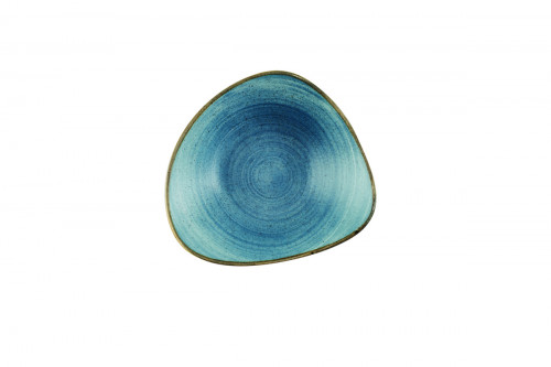 Bol triangulaire Raw Teal porcelaine vitrifiée 18,5x18,5 cm Stonecast Raw Churchill