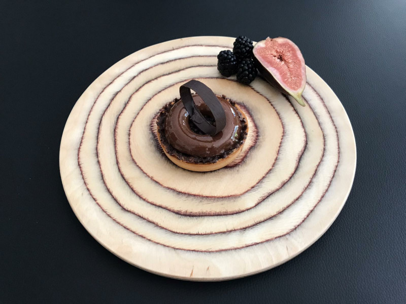 Planche rond brun bouleau Ø 32 cm De La Roca