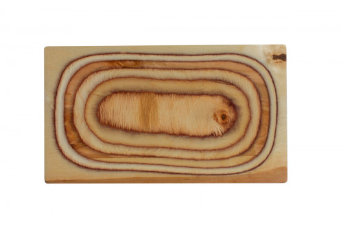 Planche rectangulaire brun bouleau 35 cm De La Roca