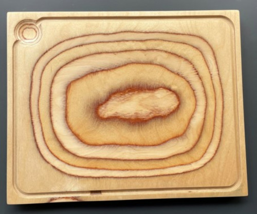 Planche rectangulaire brun bouleau 36 cm De La Roca