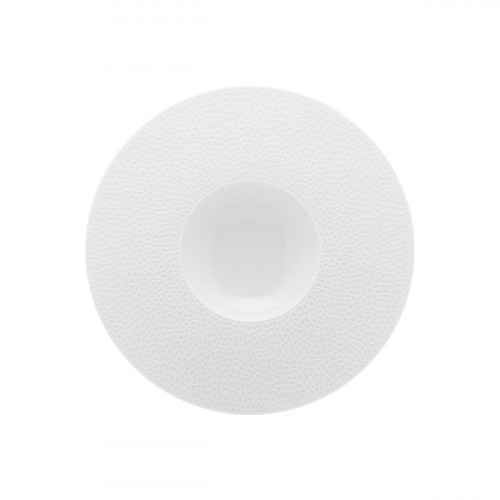Assiette gourmet rond blanc porcelaine de limoges Ø 28 cm L' Fragment Degrenne