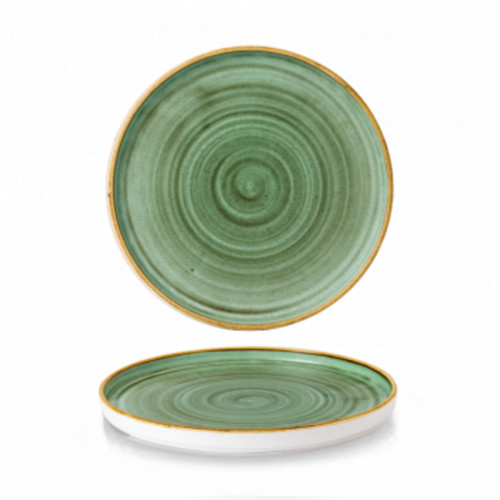 Assiette à bord droit rond Samphire porcelaine vitrifiée Ø 26 cm Stonecast Samphire Churchill
