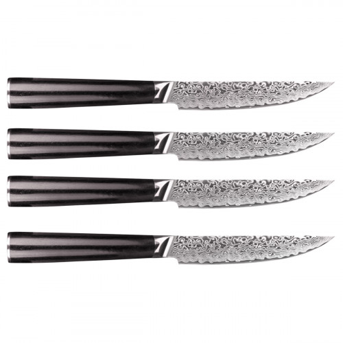 Coffret de 4 couteaux steak Damas Kasumi