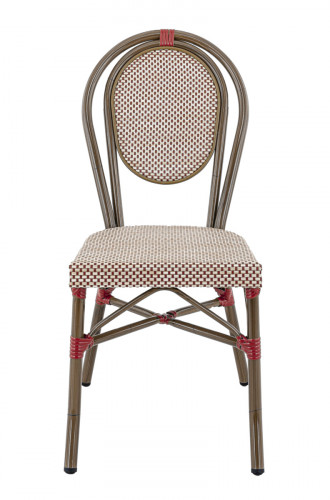 Chaise de terrasse bordeaux 90x41x56 cm Paris Flexmob