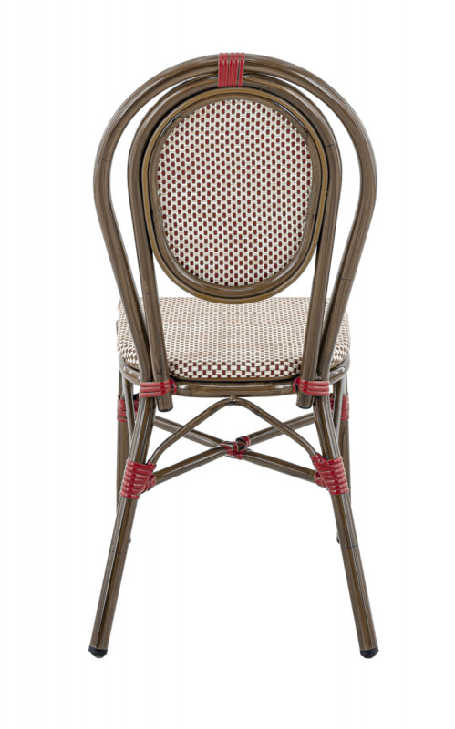 Chaise de terrasse bordeaux 90x41x56 cm Paris Flexmob