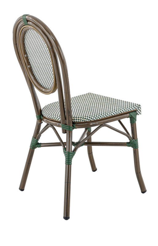 Chaise de terrasse vert 90x41x56 cm Paris Flexmob