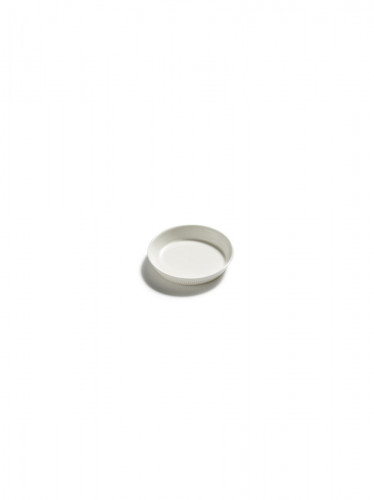Assiette coupe plate rond blanc porcelaine bone china Ø 8 cm Nido Serax