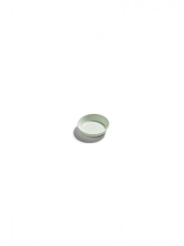 Assiette coupe plate rond blanc porcelaine bone china Ø 6 cm Nido Serax