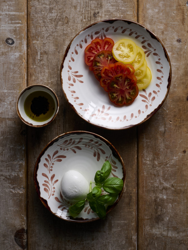 Assiette creuse organique terracotta porcelaine vitrifiée Ø 25 cm Harvest Mediterranean Dudson