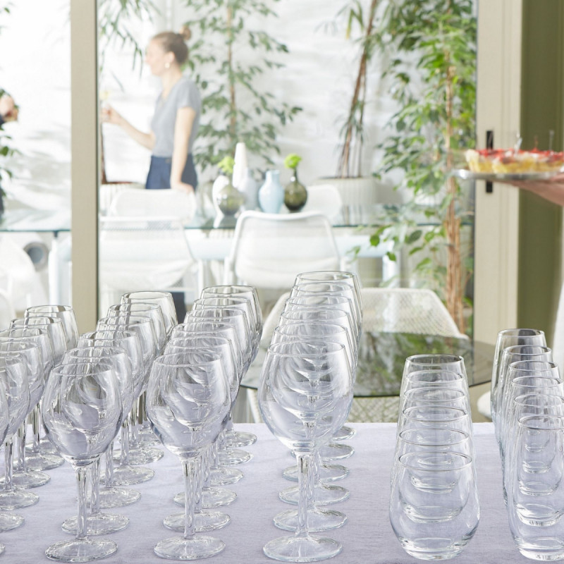 Verre à pied multi-usages verre trempé 27 cl Milano Bormioli Rocco