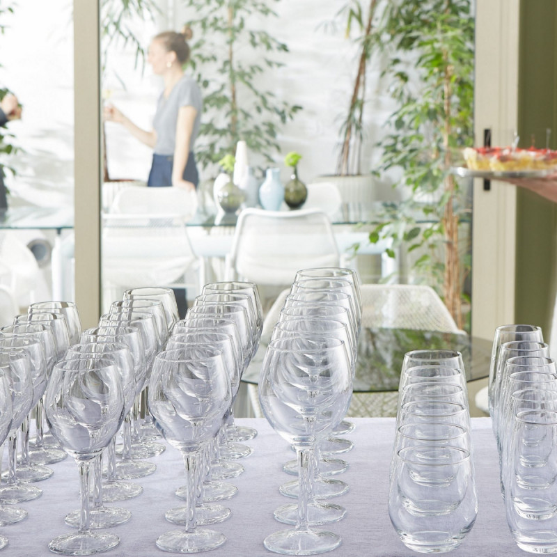 Verre à pied multi-usages verre trempé 35 cl Milano Bormioli Rocco