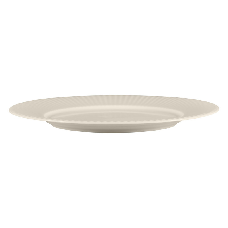 Assiette plate rond blanc porcelaine bone china Ø 25,1 cm Spectra Rak