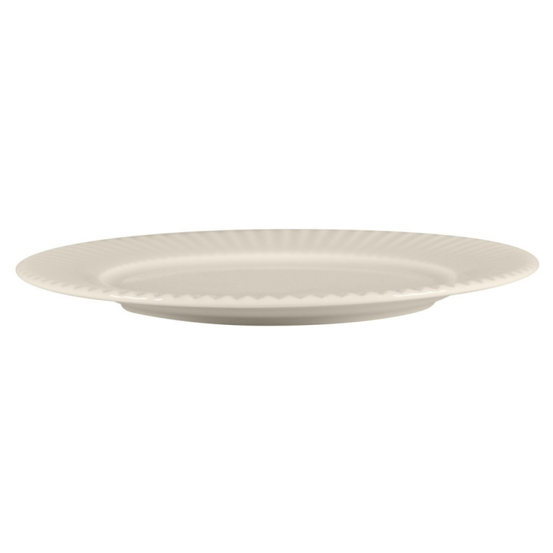 Assiette plate rond blanc porcelaine bone china Ø 16 cm Spectra Rak