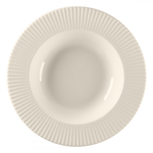 Assiette creuse rond blanc porcelaine bone china Ø 28 cm Spectra Rak