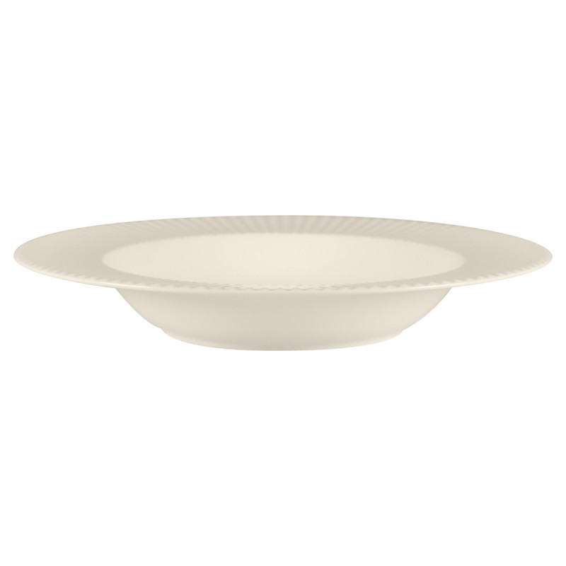 Assiette creuse rond blanc porcelaine bone china Ø 28 cm Spectra Rak