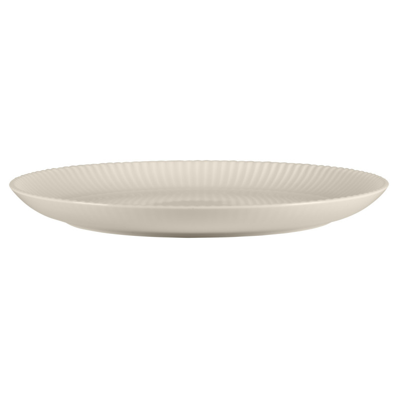 Assiette coupe plate rond blanc porcelaine bone china Ø 28,6 cm Spectra Rak