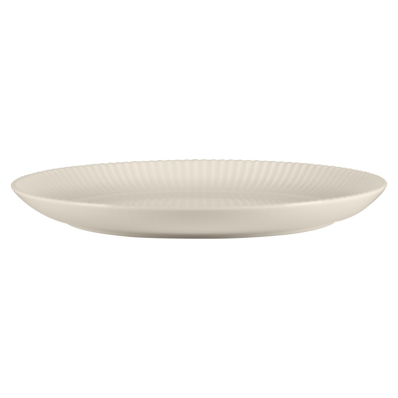 Assiette coupe plate rond blanc porcelaine bone china Ø 26,8 cm Spectra Rak