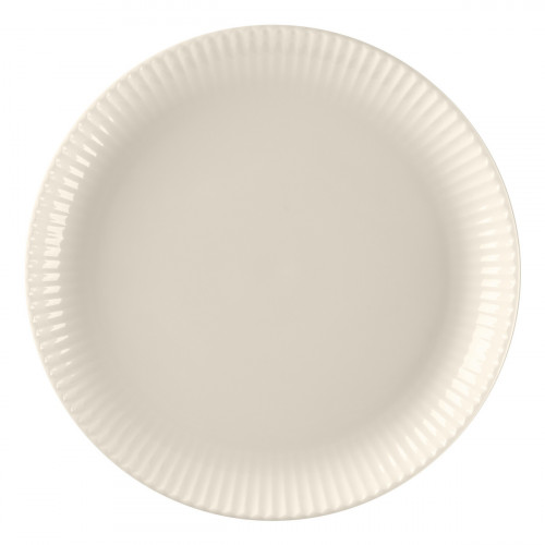 Assiette coupe plate rond blanc porcelaine bone china Ø 23,8 cm Spectra Rak