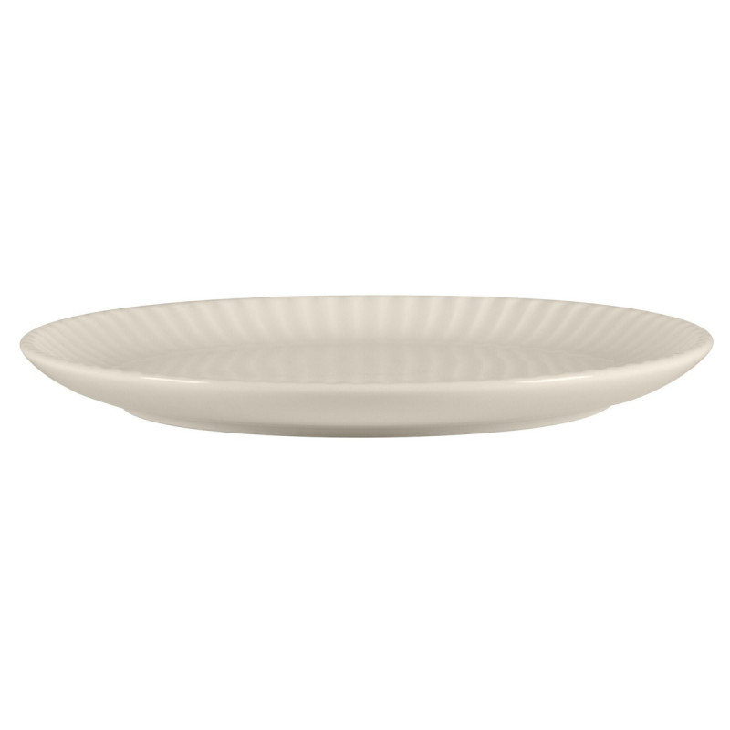 Assiette coupe plate rond blanc porcelaine bone china Ø 14,8 cm Spectra Rak