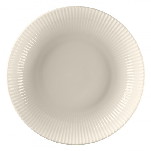 Assiette coupe creuse rond blanc porcelaine bone china Ø 26,6 cm Spectra Rak