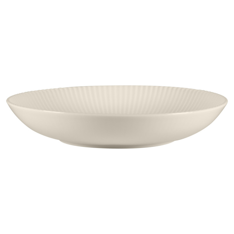 Assiette coupe creuse rond blanc porcelaine bone china Ø 26,6 cm Spectra Rak
