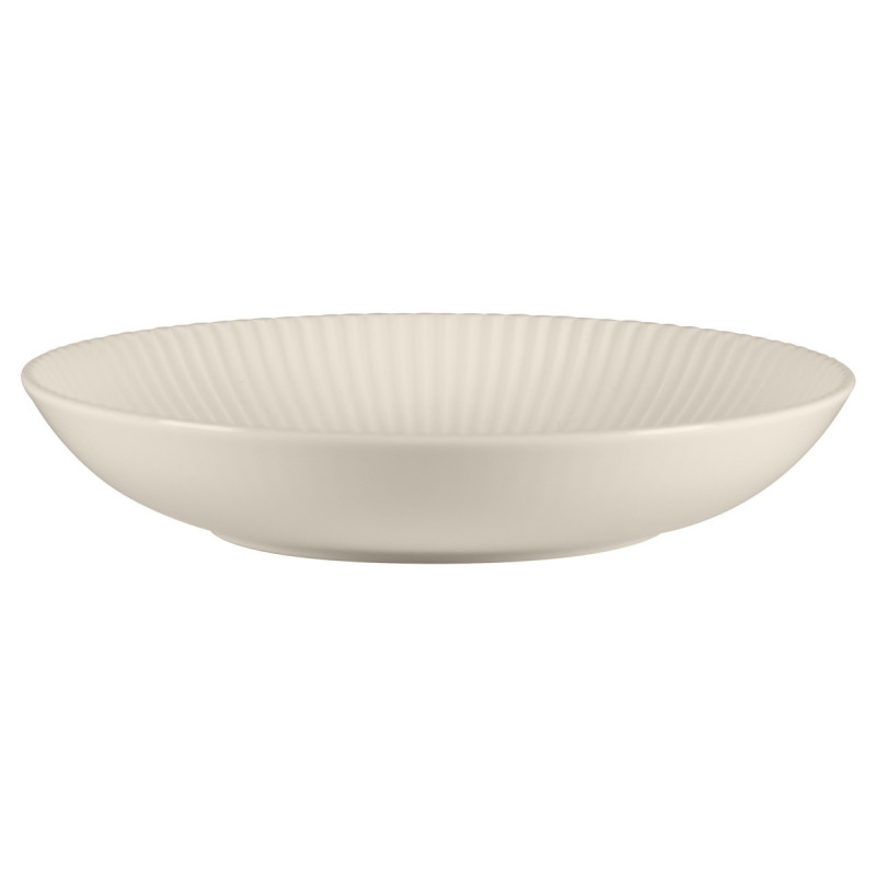 Assiette coupe creuse rond blanc porcelaine bone china Ø 22,9 cm Spectra Rak