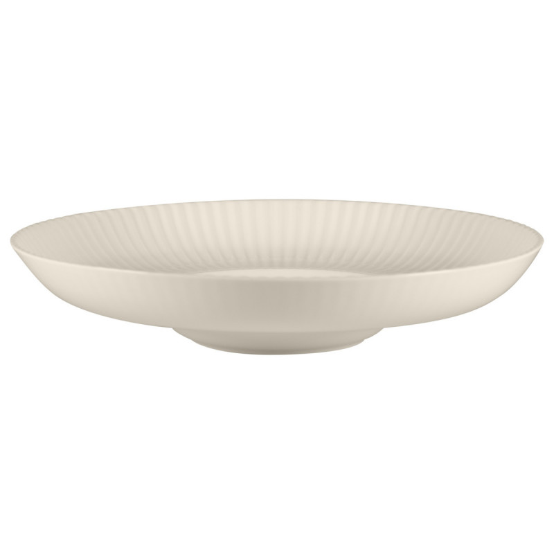 Assiette creuse gourmet rond blanc porcelaine bone china Ø 29 cm Spectra Rak
