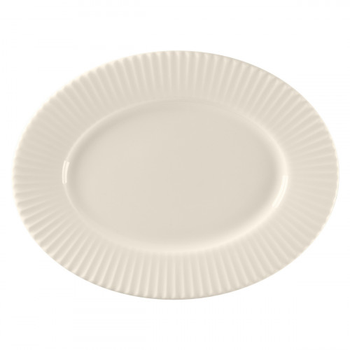Plat ovale blanc porcelaine bone china 25,5 cm Spectra Rak