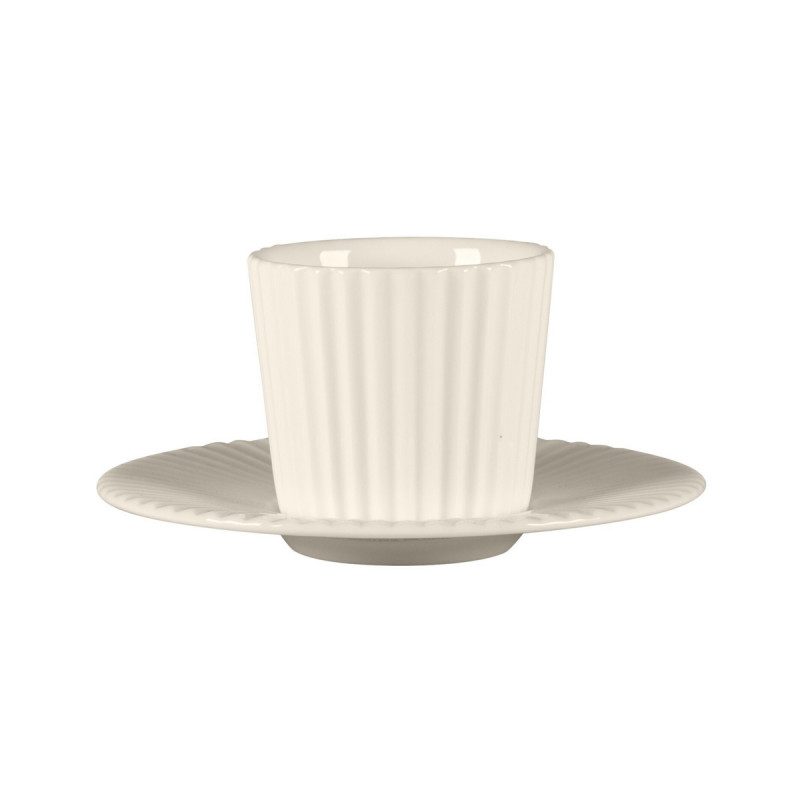 Tasse sans anse rond blanc porcelaine bone china 8,6 cl Ø 31,8 cm Spectra Rak