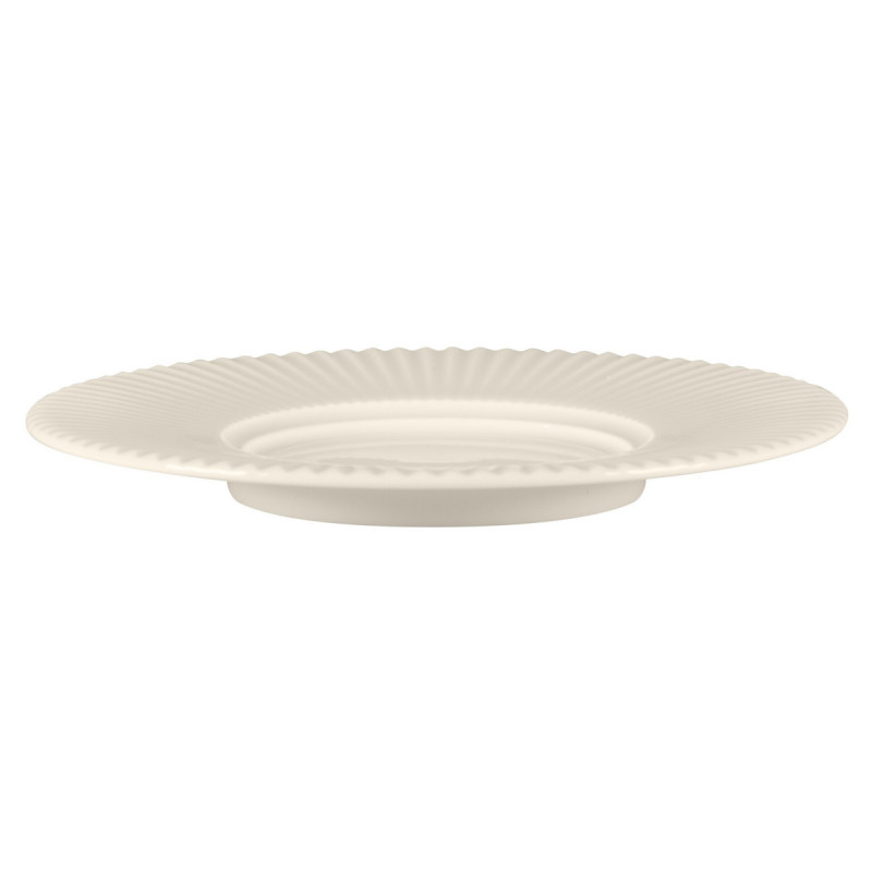 Sous tasse à café / thé rond blanc porcelaine bone china Ø 32,2 cm Spectra Rak