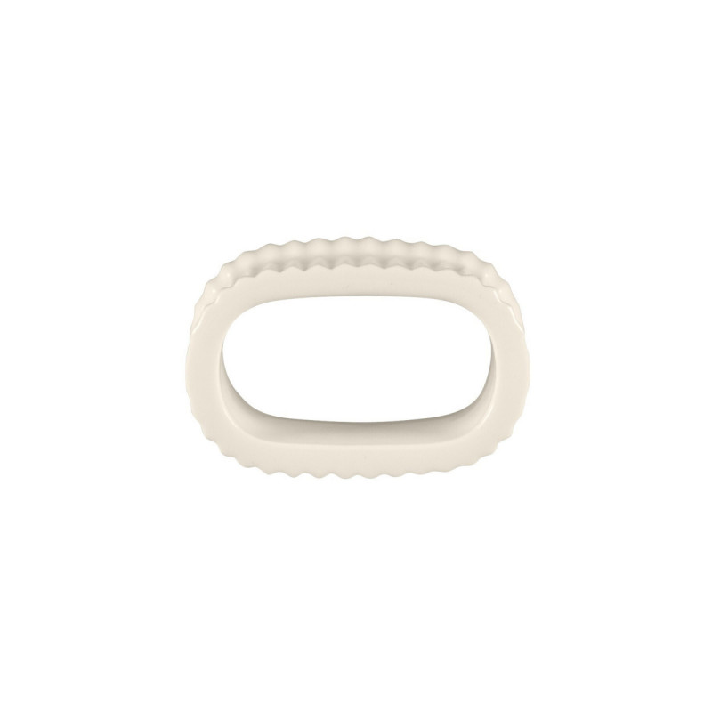 Anneau à serviette ovale blanc porcelaine bone china 6,5 cm Spectra Rak