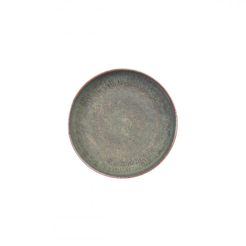 Assiette creuse rond Marron Bleu grès émaillé Ø 22 cm Amber Accolade