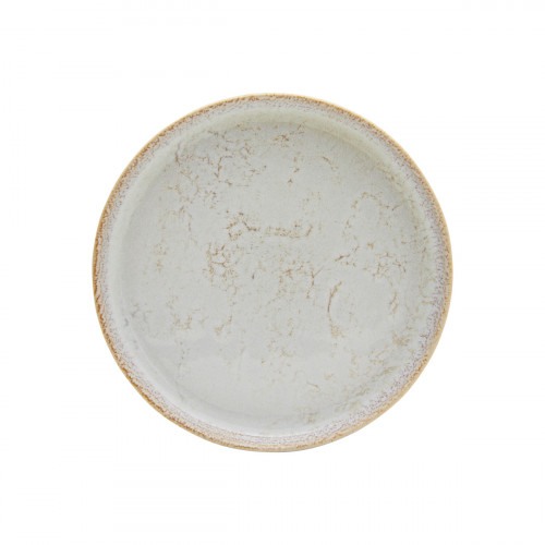Assiette plate rond beige grès émaillé Ø 17 cm Sand Accolade