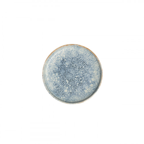 Assiette plate rond bleu grès émaillé Ø 22 cm Ice Accolade