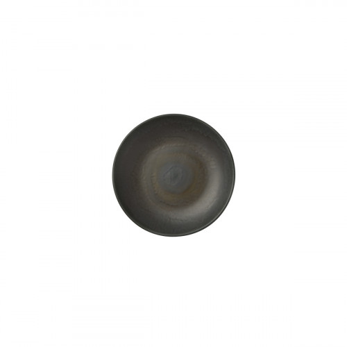 Assiette coupe rond gris brun grès émaillé Ø 17 cm Enigma Accolade