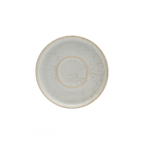 Sous tasse à thé rond beige grès émaillé Ø 14 cm Sand Accolade