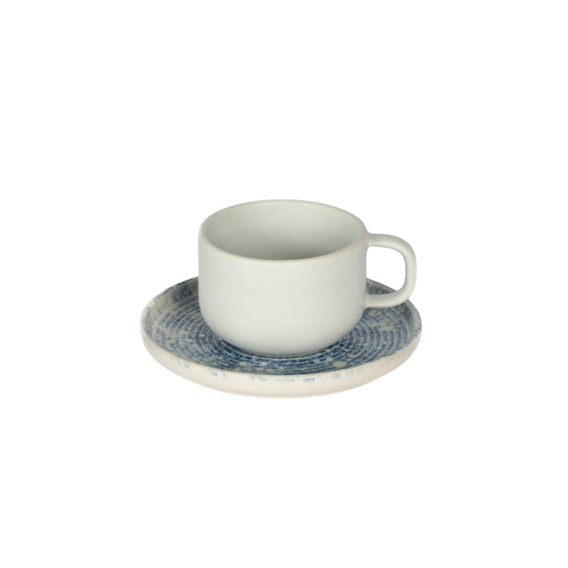 Tasse à thé rond bleu grès émaillé 21 cl Ø 8,5 cm Ice Accolade