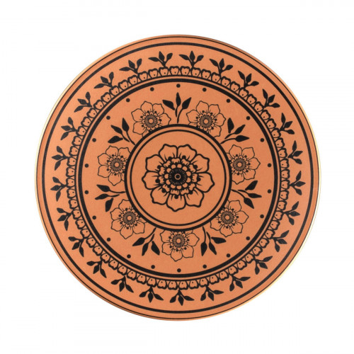 Assiette extra plate rond Tero Décor Alexandria porcelaine Ø 29 cm Earth Rak