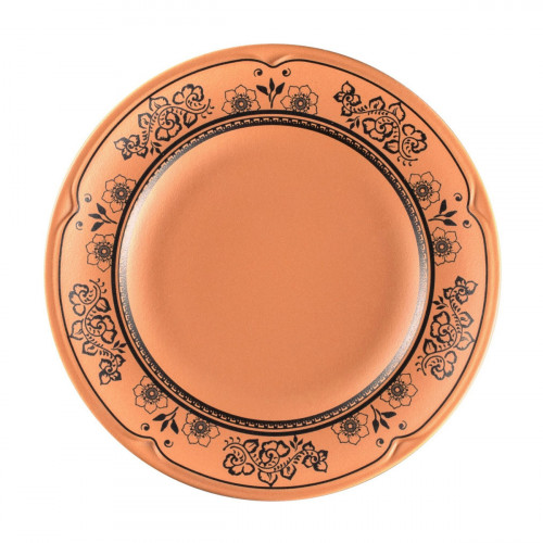 Assiette plate rond Tero Décor Alexandria porcelaine Ø 23,7 cm Earth Rak