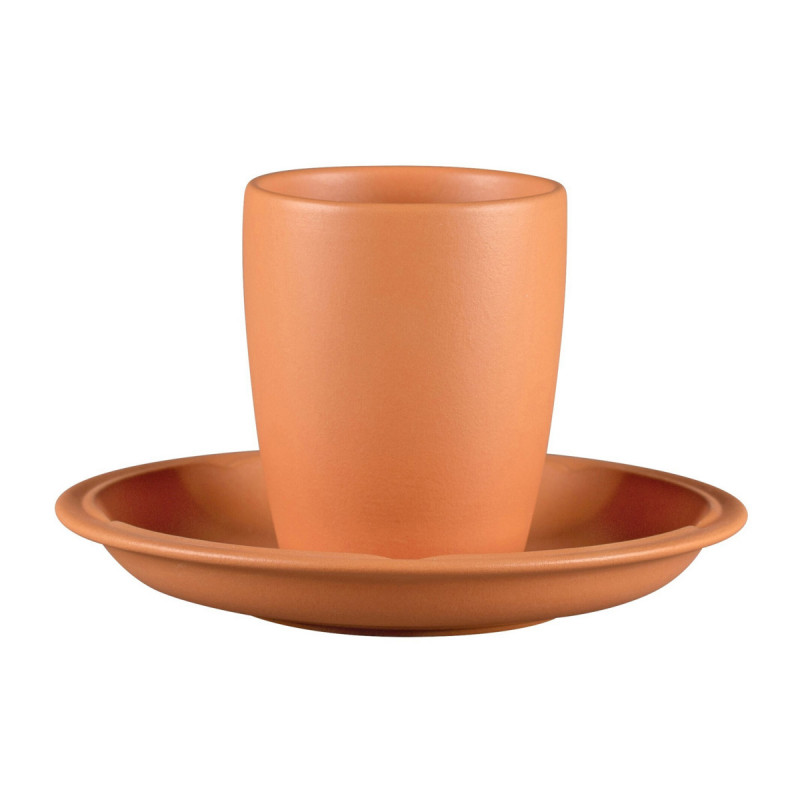Tasse à thé rond Tero Décor Prima porcelaine 23 cl Ø 7,3 cm Earth Rak